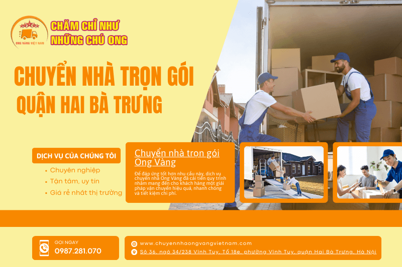 Dịch vụ chuyển nhà trọn gói tại quận Hai Bà Trưng