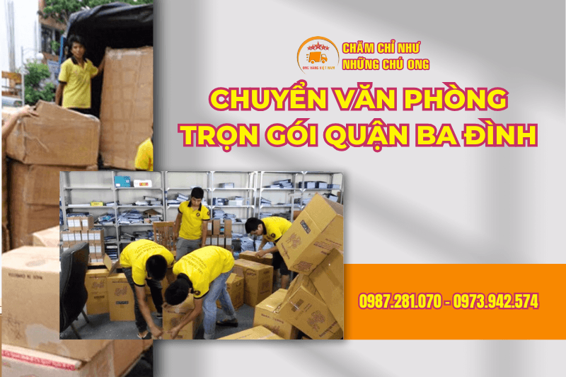 Chuyển văn phòng trọn gói quận Ba Đình