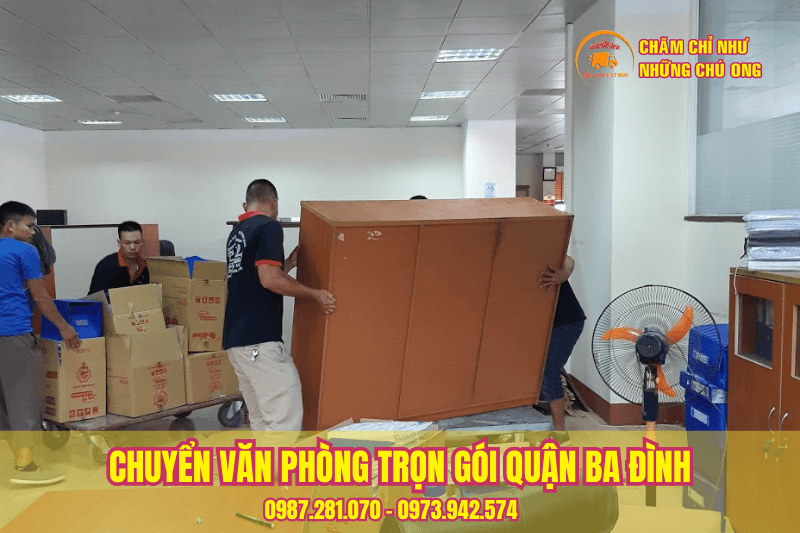 Chuyển văn phòng trọn gói quận Ba Đình giá rẻ, uy tín