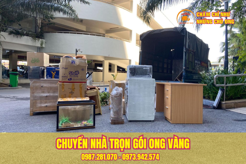 Một số hình ảnh thực tế dịch vụ chuyển nhà trọn gói tại Đông Anh của Ong Vàng