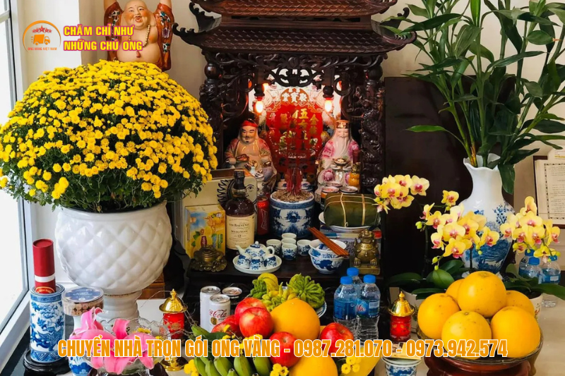 Cách bố trí bàn thờ Thần Tài - Ông Địa