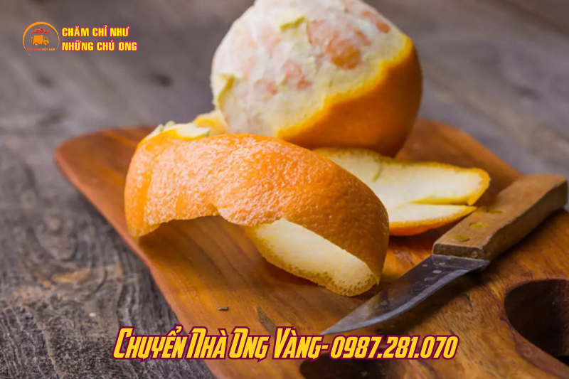 Khử mùi sơn nhà mới bằng vỏ cam hoặc vỏ bưởi