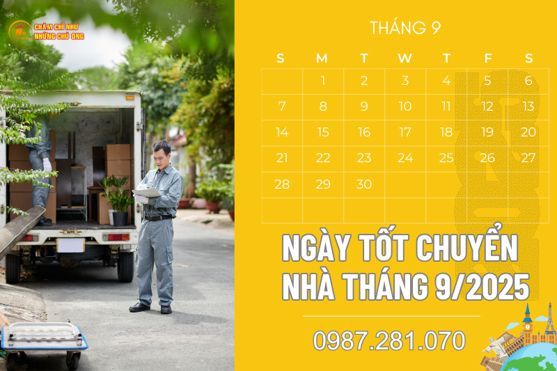 Xem ngày tốt chuyển nhà tháng 9 năm 2025