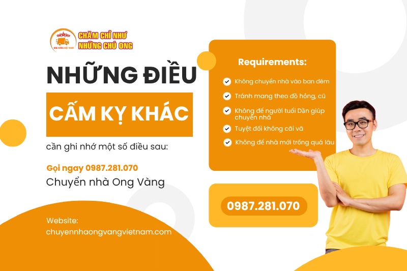 Những Điều Cấm Kỵ Khác Cần Lưu Ý Khi Chuyển Nhà