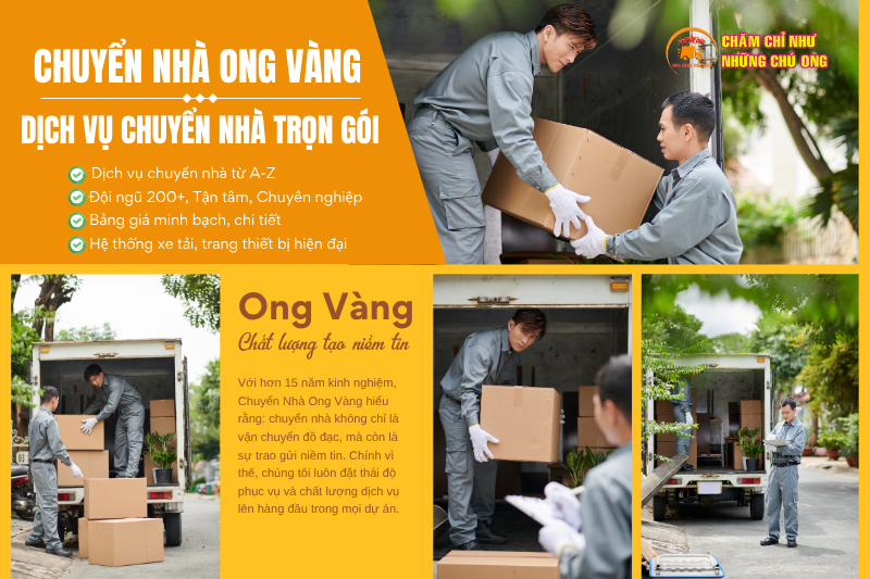Bảng giá chuyển nhà trọn gói mới nhất hôm nay 15/03/2026