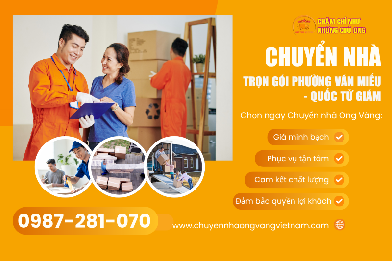 Chuyển nhà trọn gói phường Văn Miếu - Quốc Tử Giám uy tín, giá rẻ