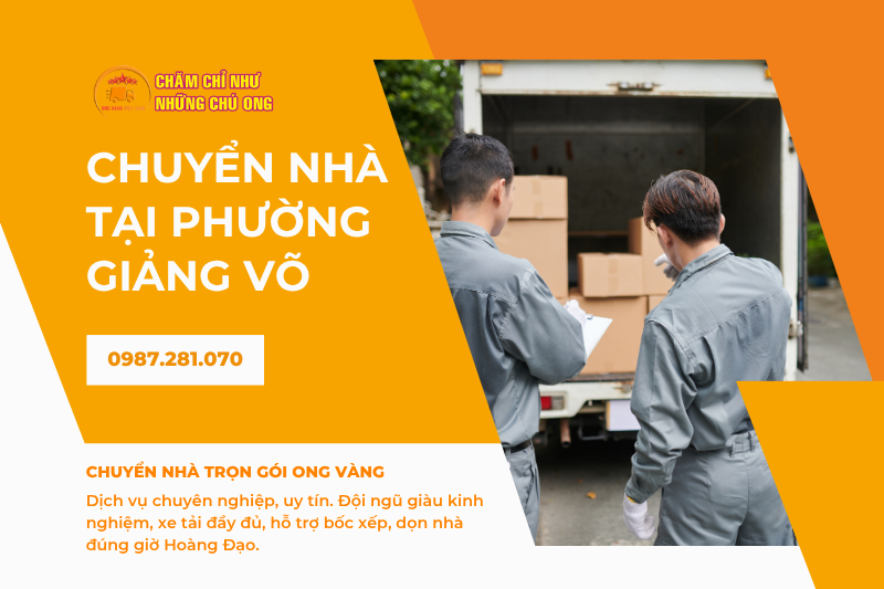 Chuyển nhà trọn gói phường Giảng Võ: Giải pháp thông minh cho cuộc sống mới