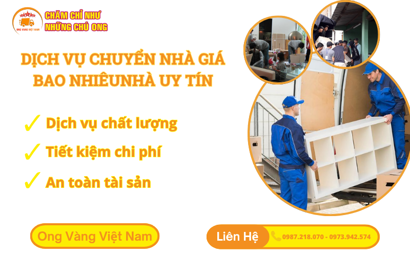 Dịch vụ chuyển nhà giá bao nhiêu