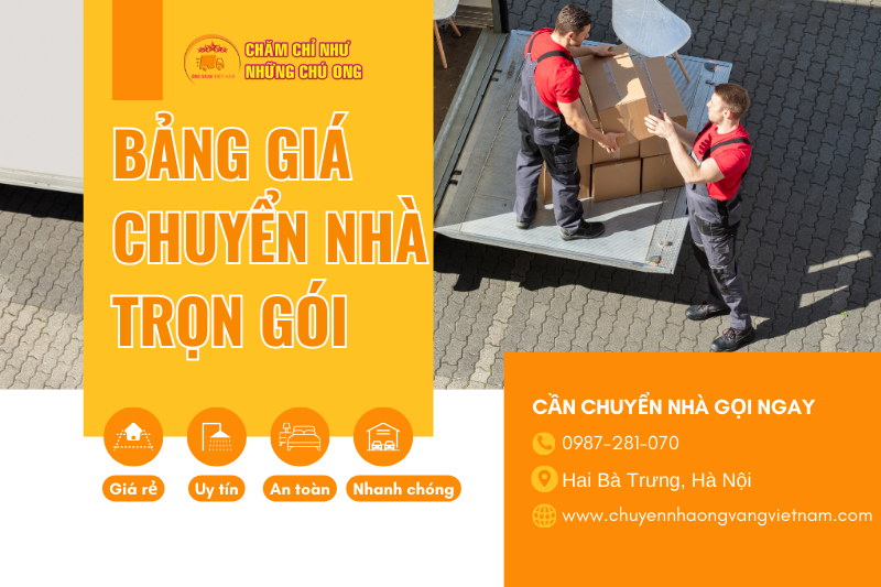 Giá dịch vụ chuyển nhà trọn gói phường Hồng Hà