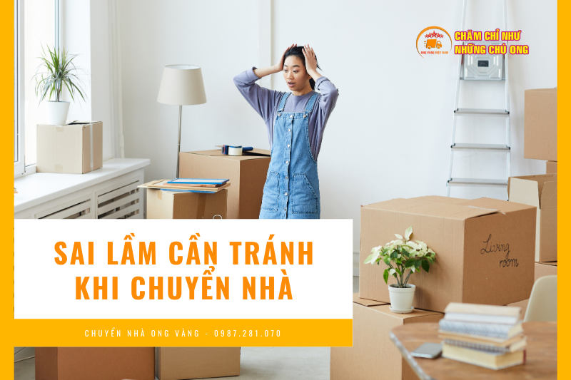 Không lập kế hoạch chuyển nhà, không phân loại, dán nhãn đồ đạc